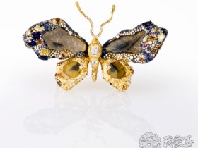 蝴蝶胸针 当代唯一媲美珠宝工艺