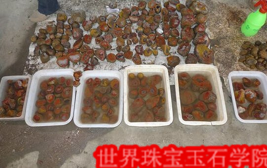 河北宣化塔儿村战国红玛瑙市场内图片集