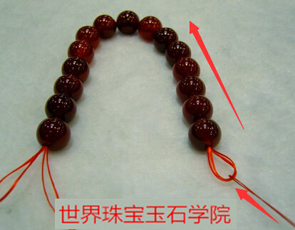 珠子手链的穿法_玉石串珠子手链编法图解