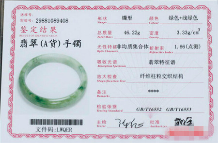 买家怎么看翡翠鉴定证书真假的2个小方法