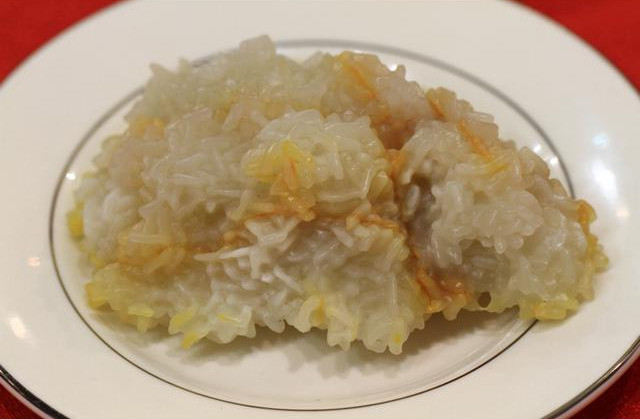 黄龙玉雕刻作品——米饭图片
